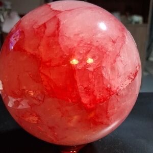 Dyed Quartz Crystal Sphere